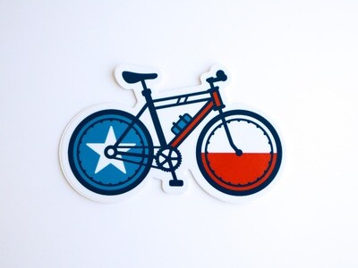 Lonestar Bicycle Sticker