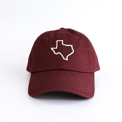 Maroon Texas Hat