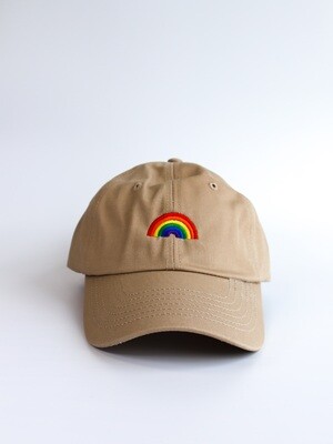Khaki Rainbow Hat