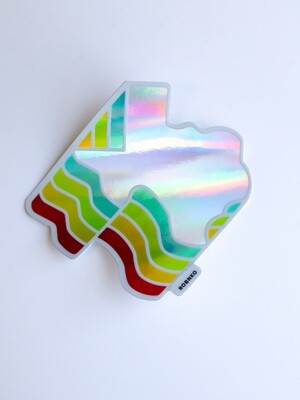 Texas Vibes Sticker - Rainbow