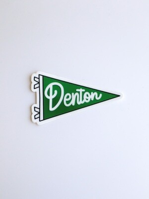 Denton Pennant Sticker