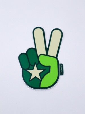 Peace Y'all Sticker - Green