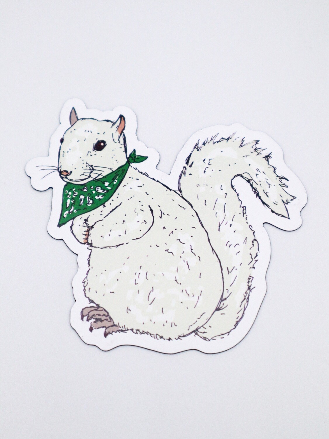 White Squirrel Magnet