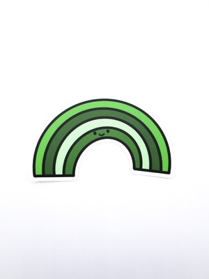 Green Rainbow Stickers
