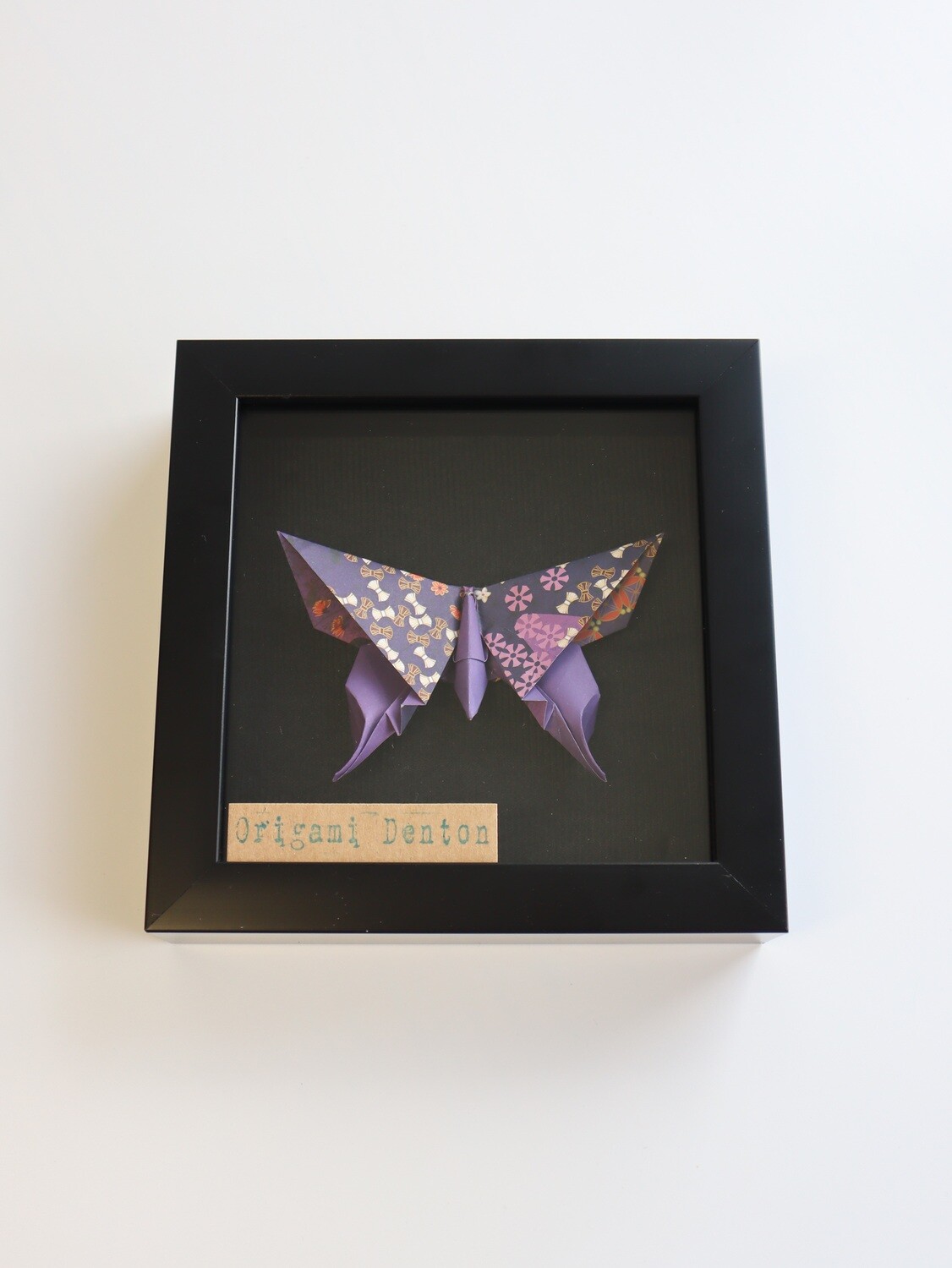 Origami Butterfly - Black Frame