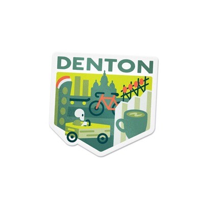 Denton City Sticker