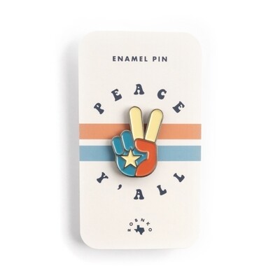 Peace Y'all Vintage Enamel Pin