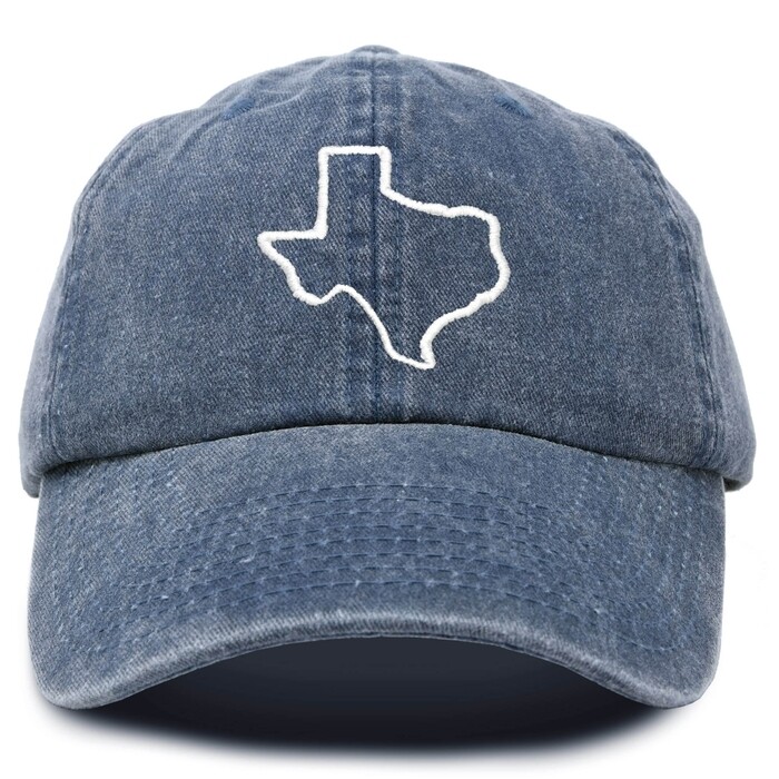 Washed Navy Texas Hat