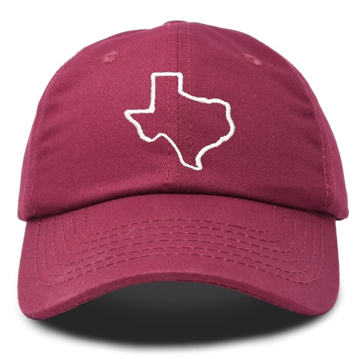 Maroon Texas Hat