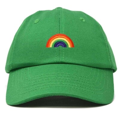 Rainbow Green Hat