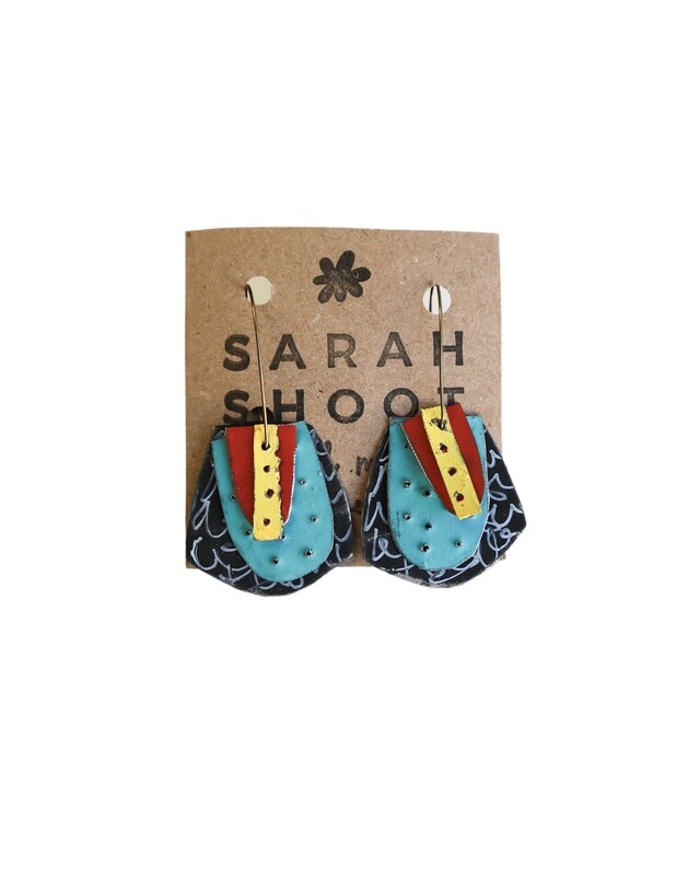 Graffiti Cactus Earrings