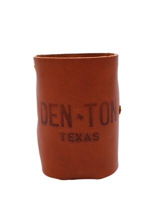 DENTON Leather Can Cooler