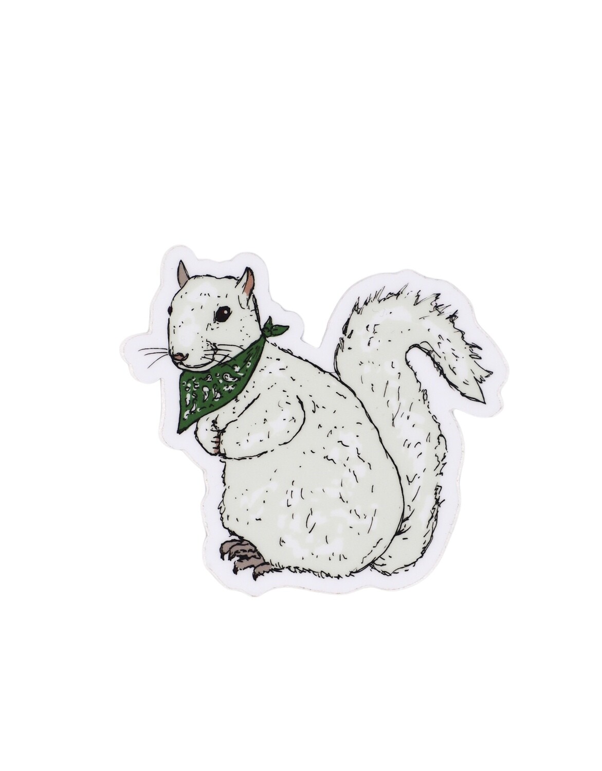 White Squirrel Sticker