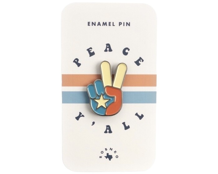Peace Y'all Vintage Enamel Pin