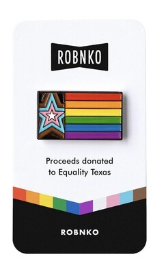 Texas Progress Pride Flag Pin