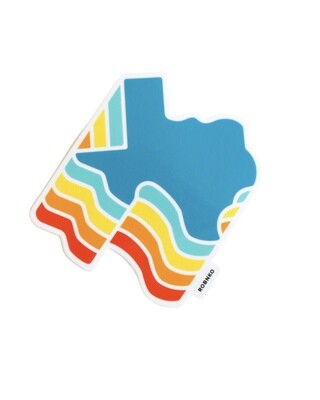 Texas Vibes Sticker - Blue