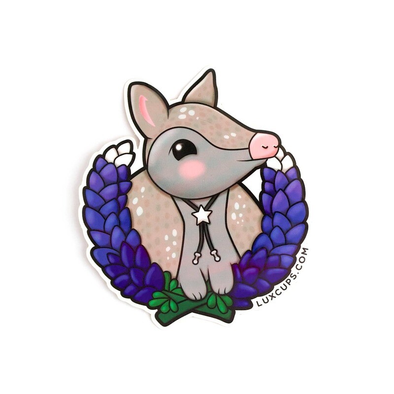 Laurel Armadillo Sticker