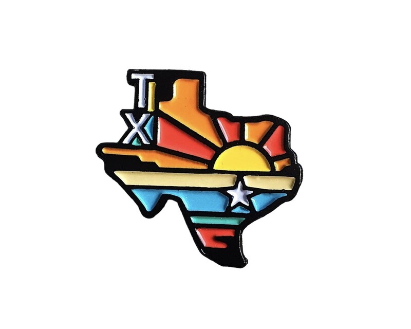 Texas Sunset Pin