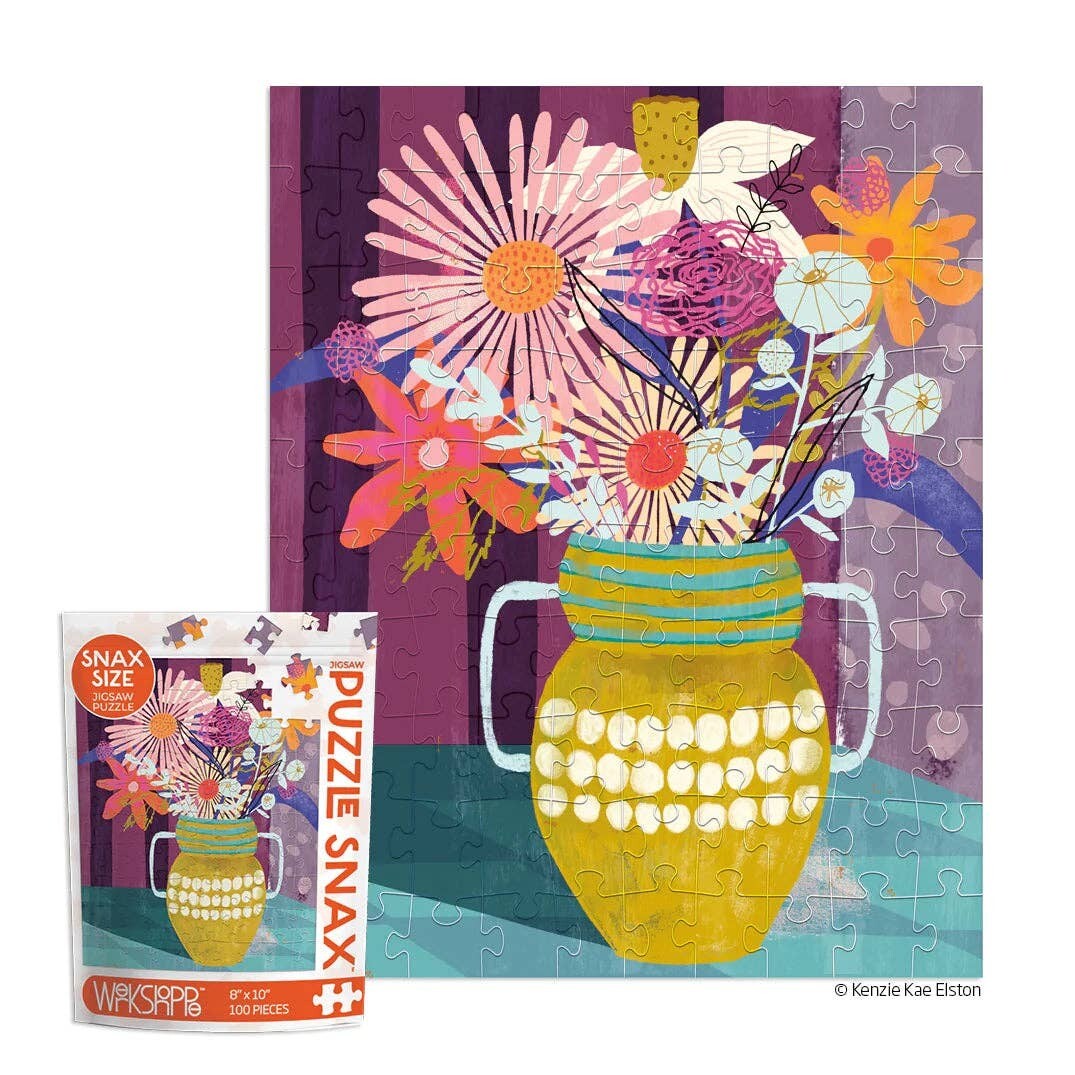 Bright Bouquet 100 Piece Puzzle Snax