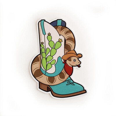 Snake In My Boot Sticker