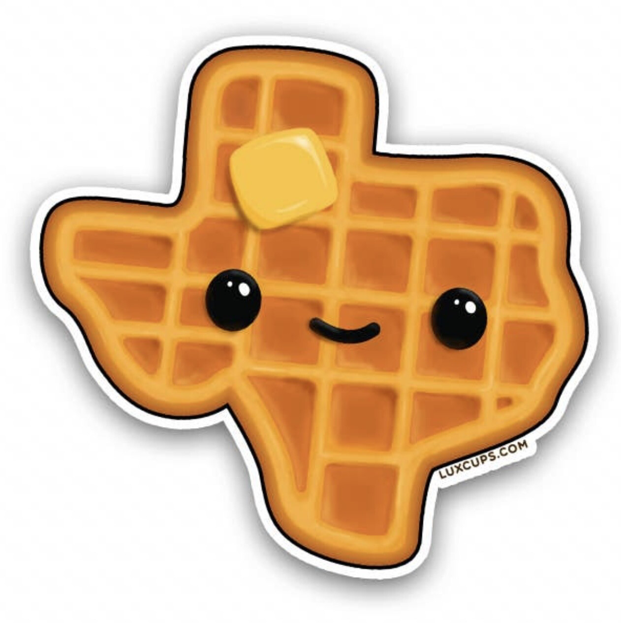Texas Waffle Sticker