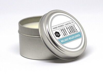 Mojave Wildflower Tin Soy Candle - 4 oz.