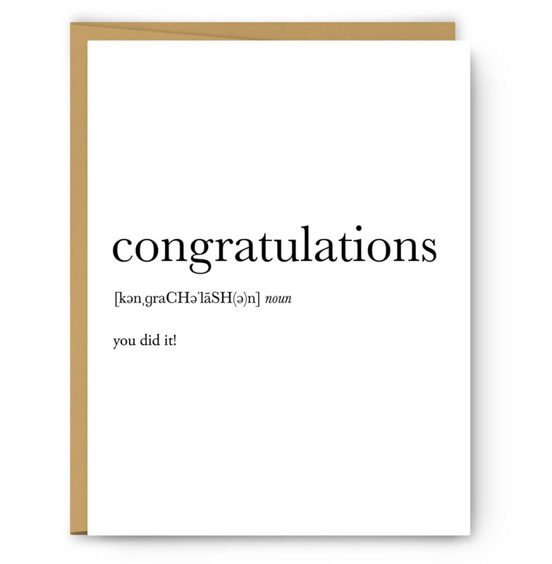 Congratulations Definition - Congrats Card