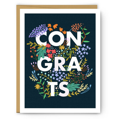 Congrats Floral - Congrats Card