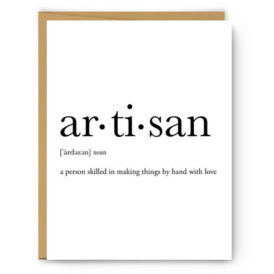 Artisan Definition - Everyday Card