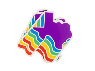 Texas Vibes Sticker - Rainbow