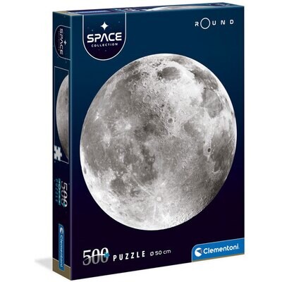 Space Collection - The Moon, 500 Pc Round Puzzle