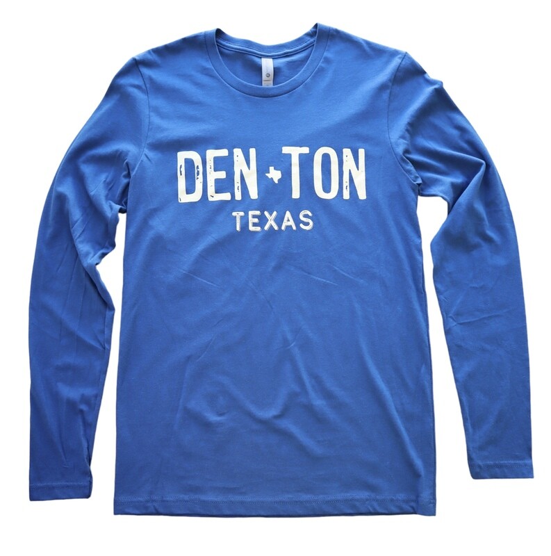 DENTON LS  Tee - Cool Blue