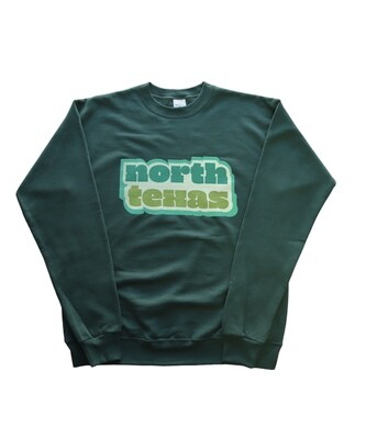 Retro North Texas Sweatshirt Deep Forest