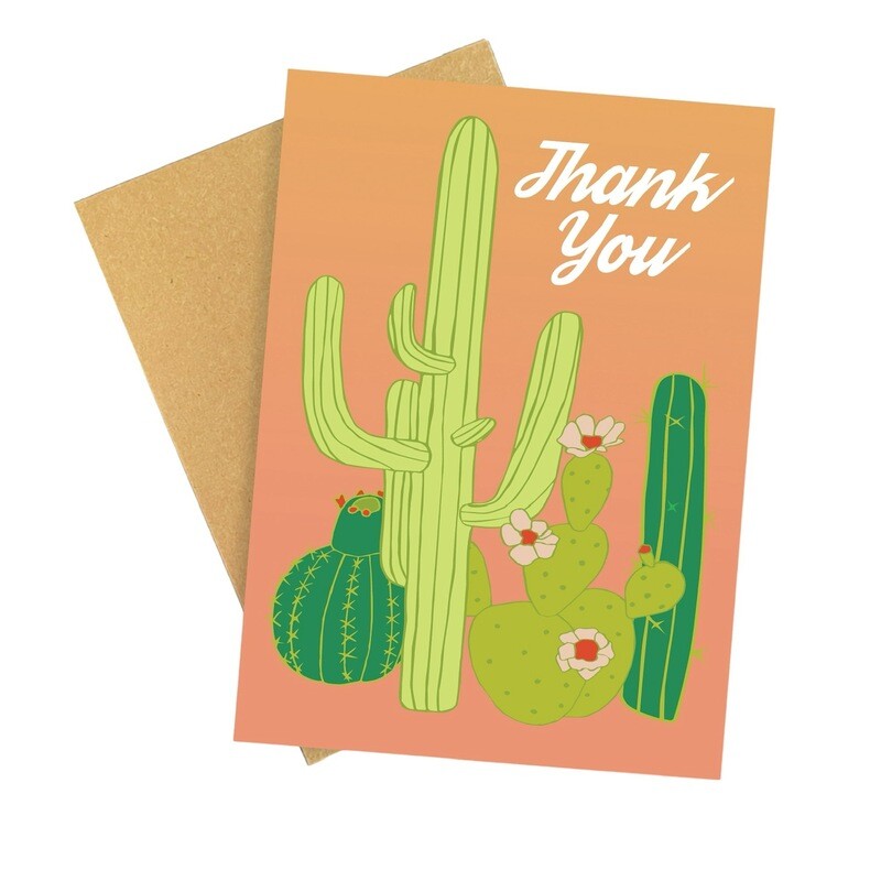 Thank You Cactus Card