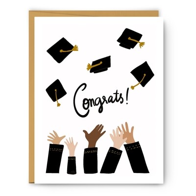 Congrats Graduation Hats Card