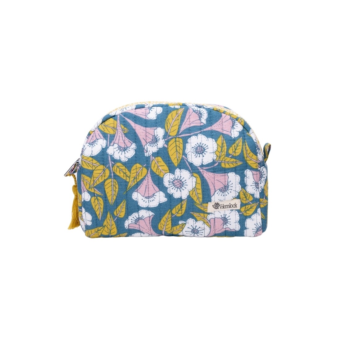 Evangeline Small Quilted Scallop Zipper Pouch