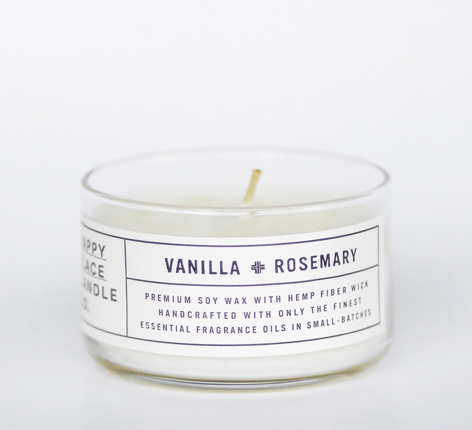 Vanilla + Rosemary 4oz Candle