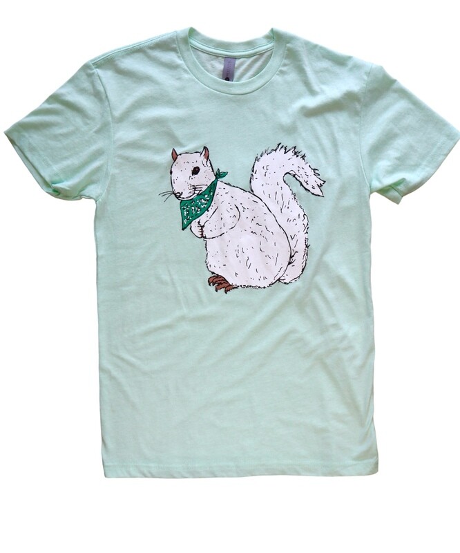 White Squirrel Tee - Mint