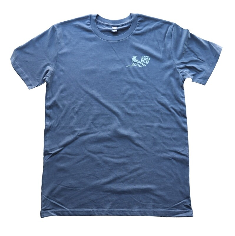 Denton Rose Tee - Petrol Blue