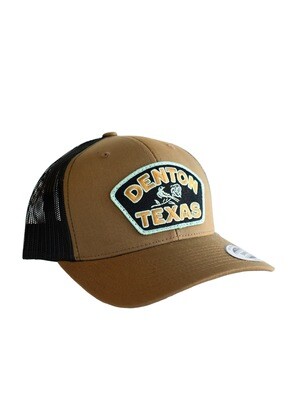Denton Rose Trucker Hat (Coyote Brown/Black)