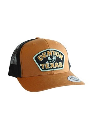 Denton Rose Trucker Hat (Caramel/Black)