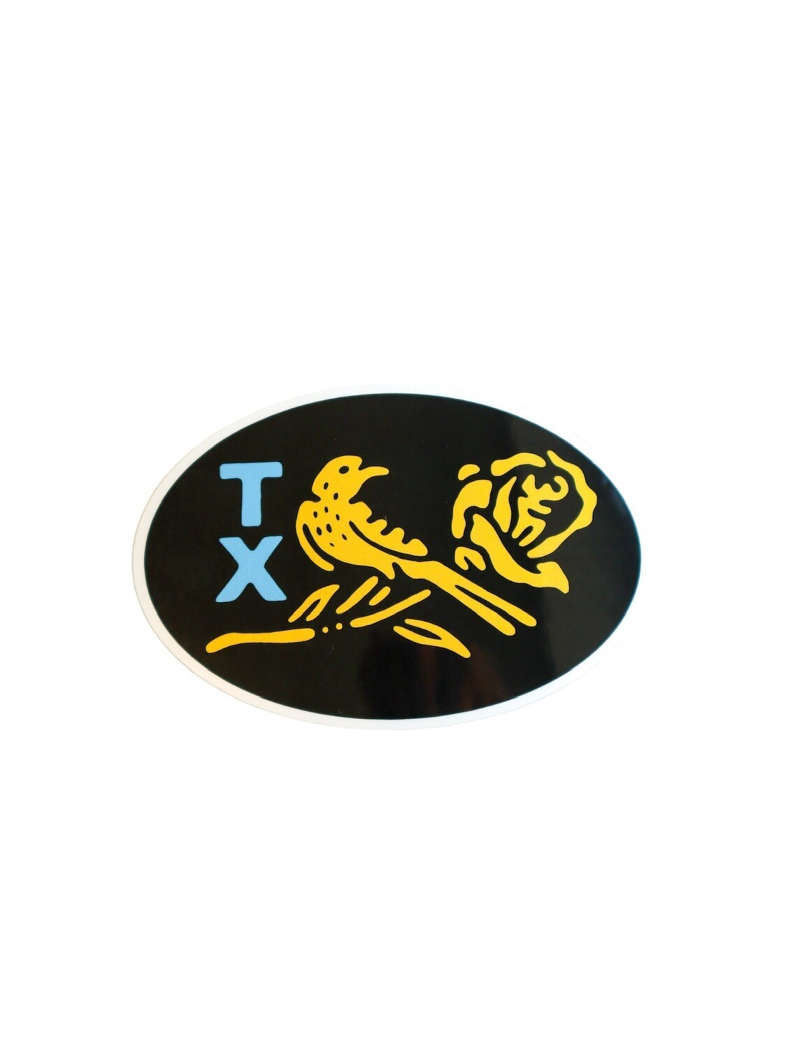 TX Rose Sticker (Black)