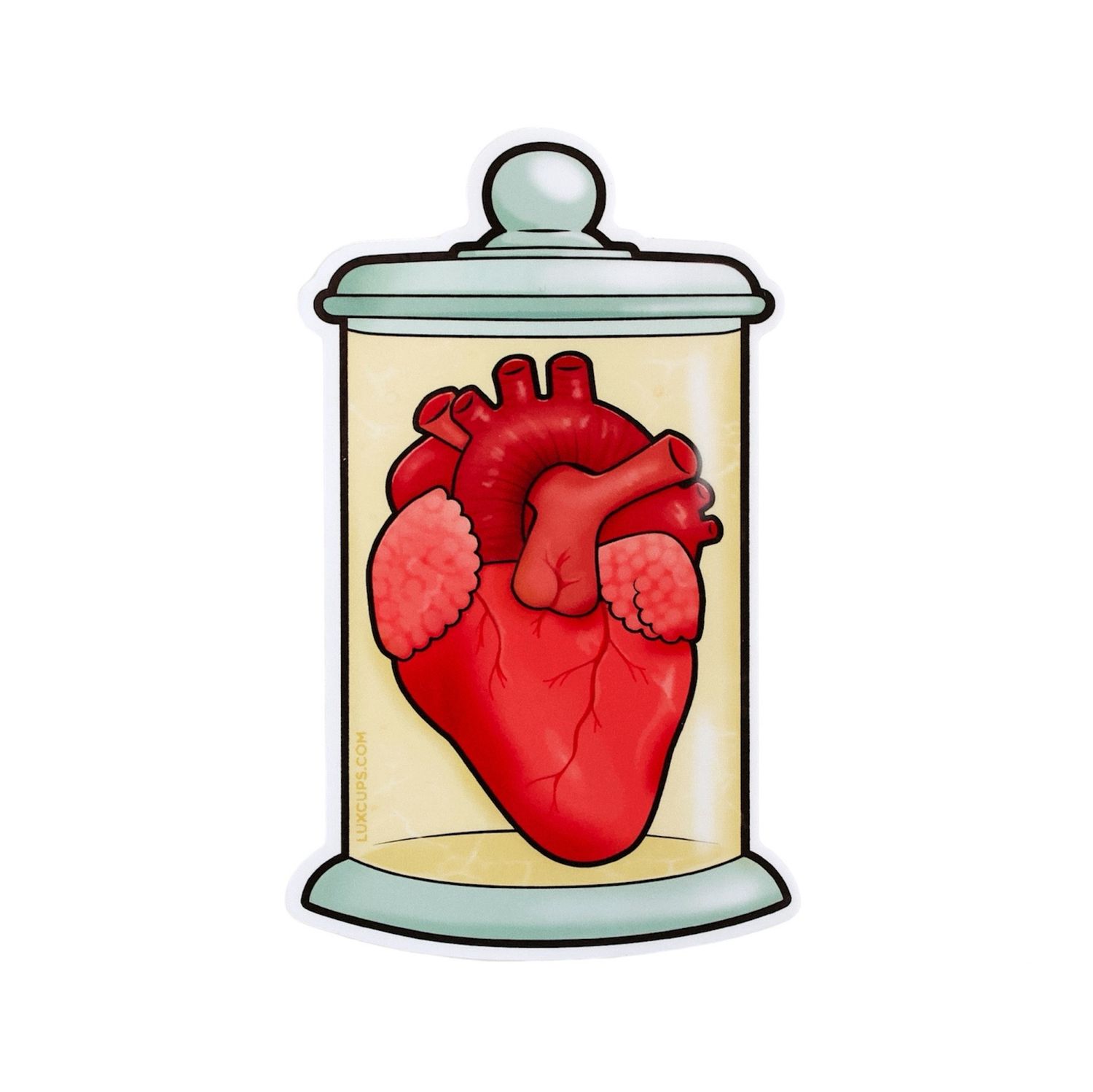 Heart Jar Sticker
