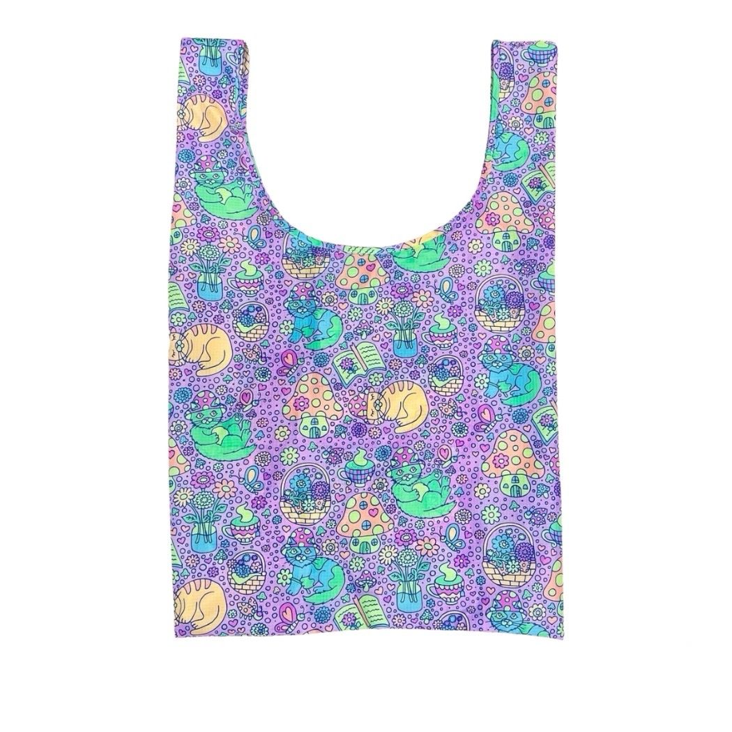 Spring Cottagecore Nylon Foldable Tote Bag