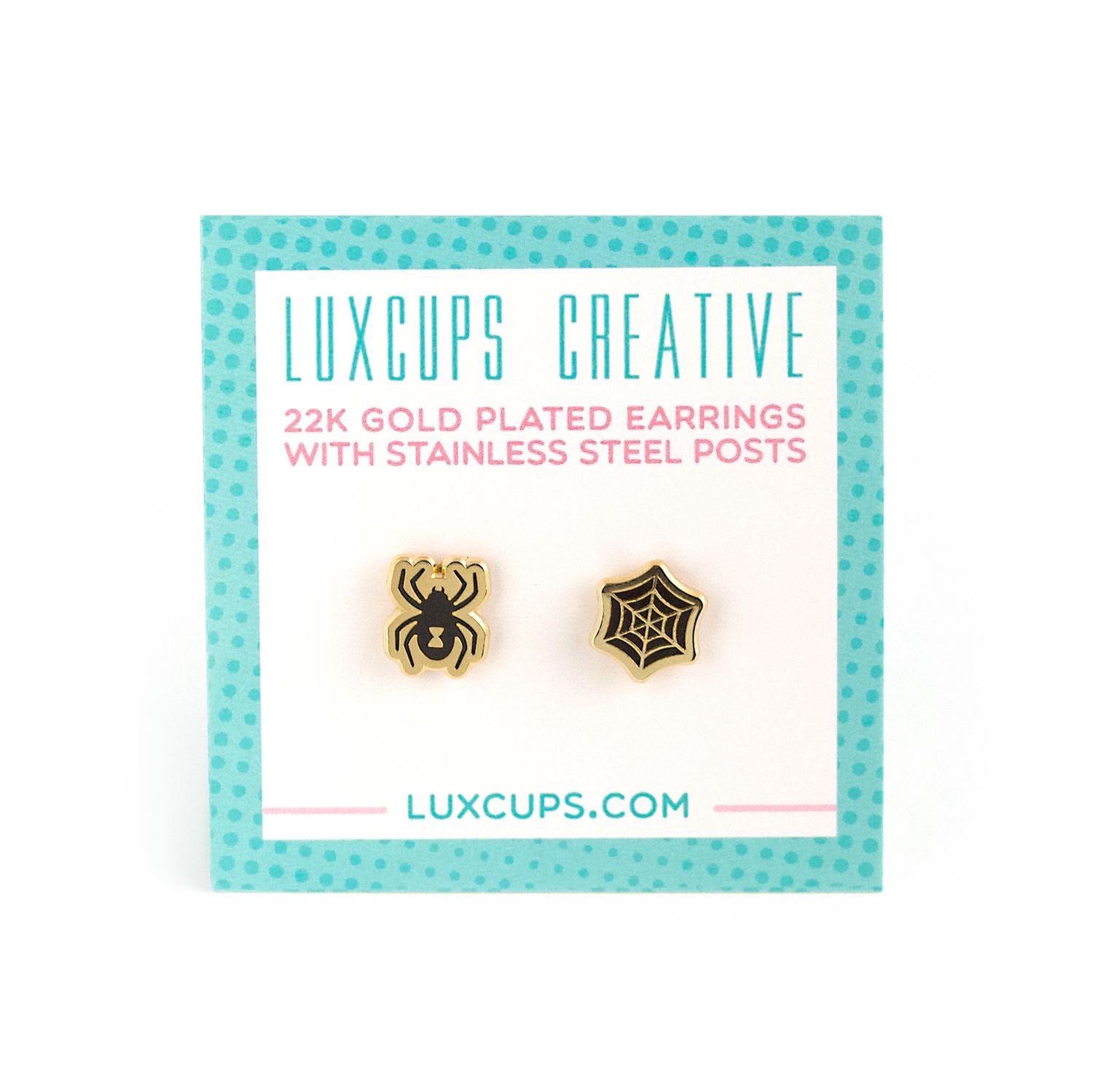 Spider &amp; Web Earrings