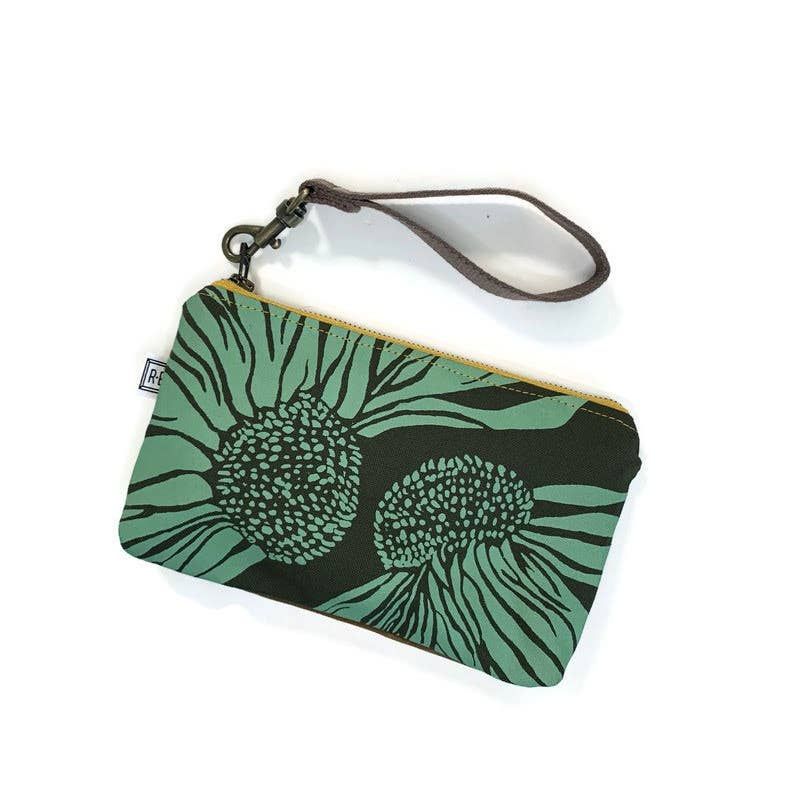 Midi Wristlet - Coneflower  (Moss)
