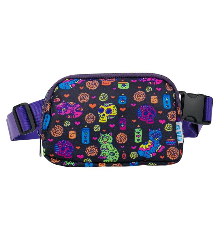 Dia De Los Muertos Kitty Belt Bag