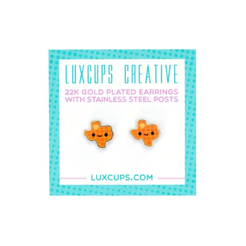 Texas Waffle Earrings