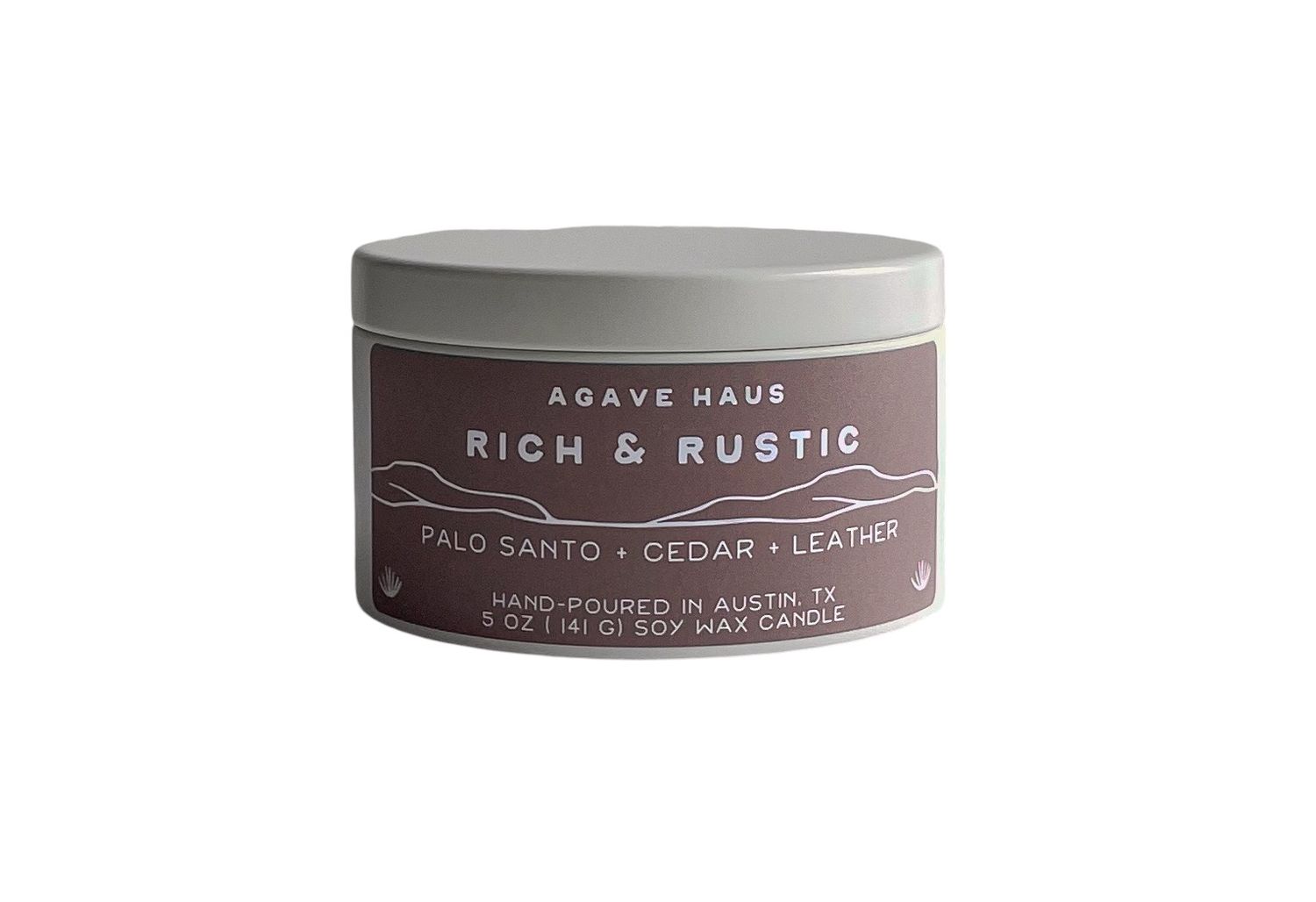 Rich &amp; Rustic Candle Tin