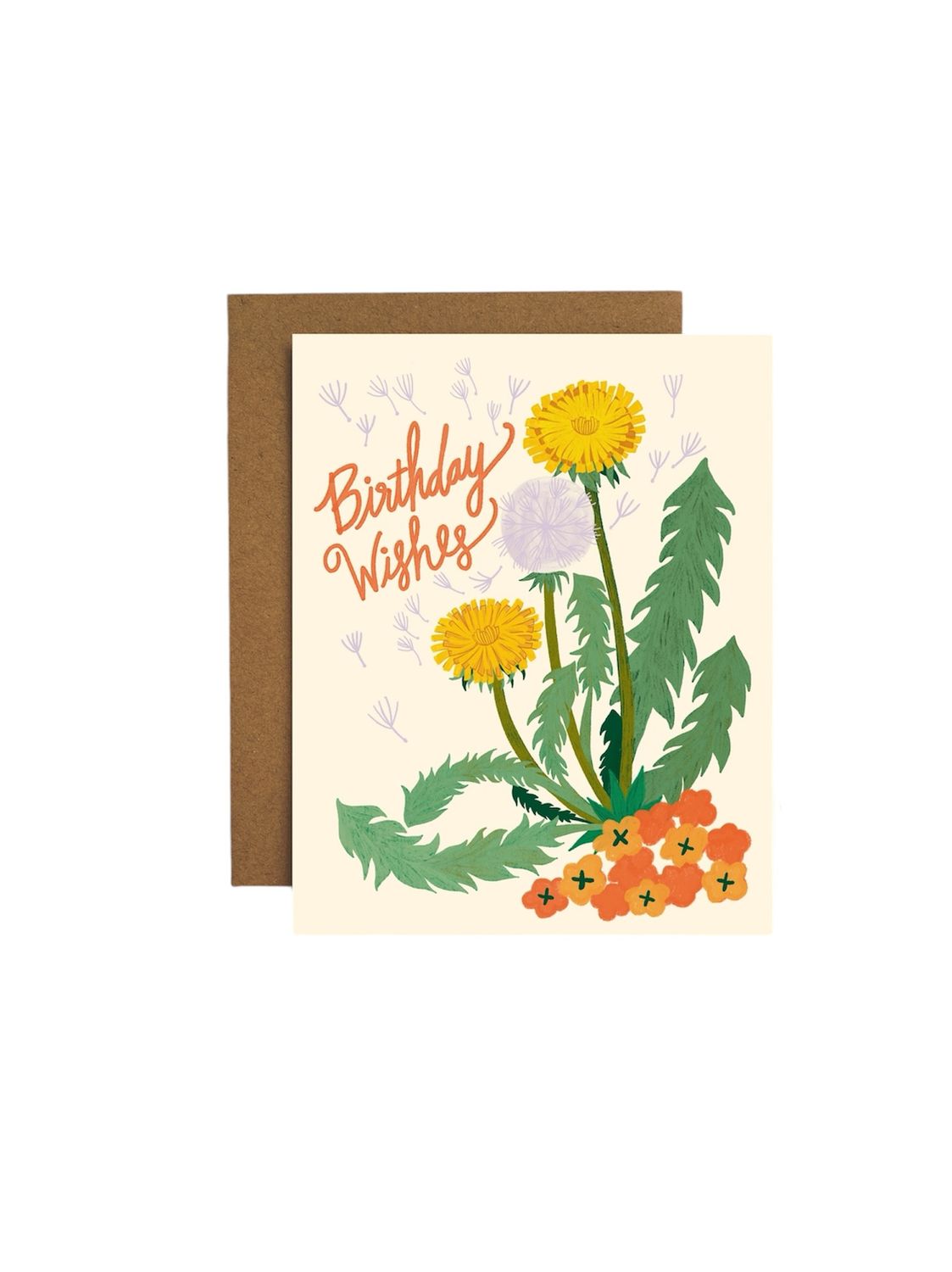 Dandelion Birthday Wishes Card